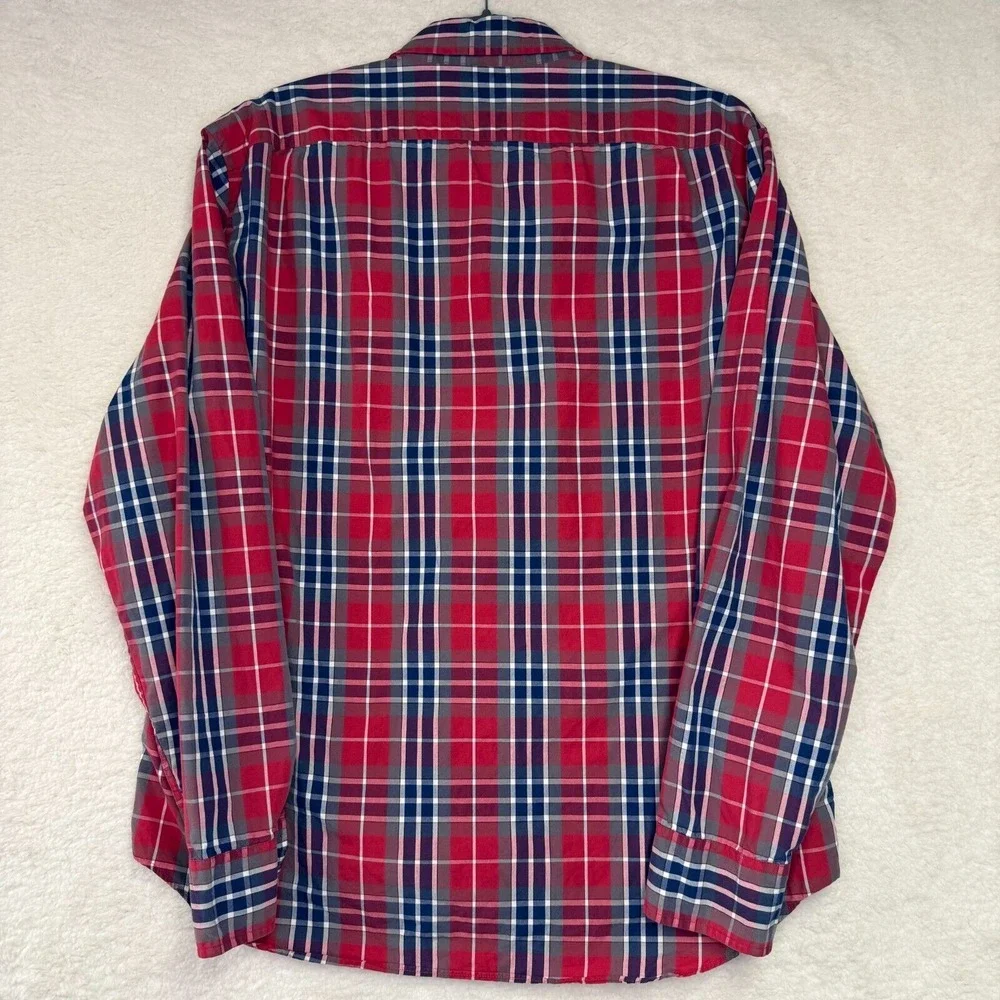 J. Crew Mens Tartan Plaid Long Sleeve Button Down Shirt  - Size‎ XL